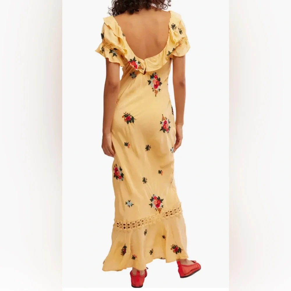 Free People Embroidery Floral Dress - Picture 3 of 6